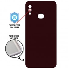 Capa para Samsung Galaxy A10s e M01s - Case Silicone Cover Protector Vinho